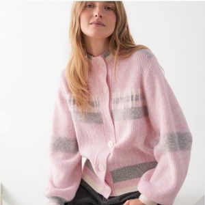 & Other Stories pastel pink knit sweater